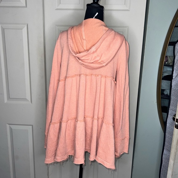 Free People Tiered zip up hoodie - Picture 3 of 7